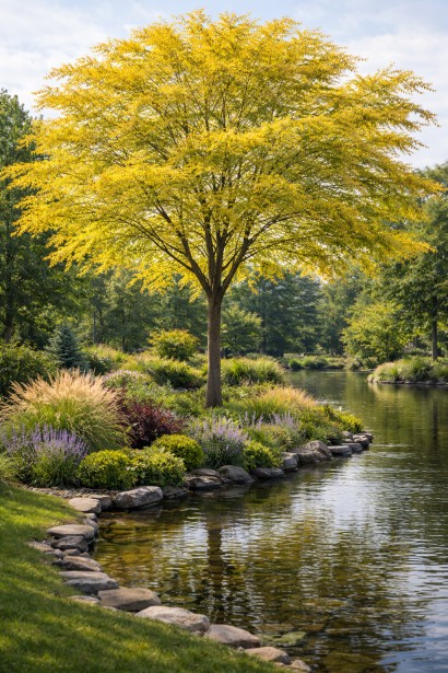 Sunburst біля водойми